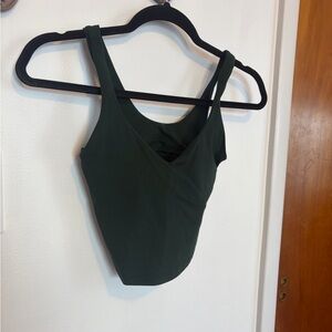 Lululemon Athletica Dark Green Tank Top